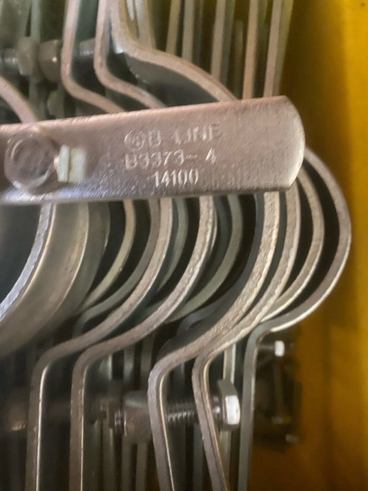 (10 PC LOT)  B3373-4 Cooper B-Line Zinc Plated Riser Clamps  *FREE SHIPPING*