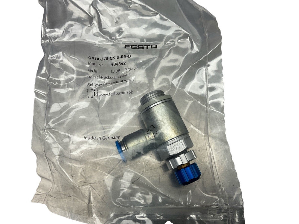 1PC FESTO GRLA-3/8-QS-8-RS-D 534342 One-way flow control valve