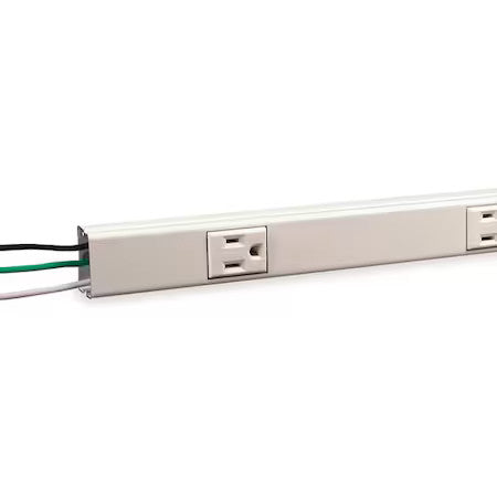 Legrand V20gb306 Prewired Raceway,6 Outlets,Steel
