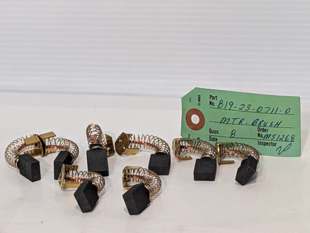 (8) 443E DC Carbon Motor Brush spring brushes 819-23-0711-0 Repco ?