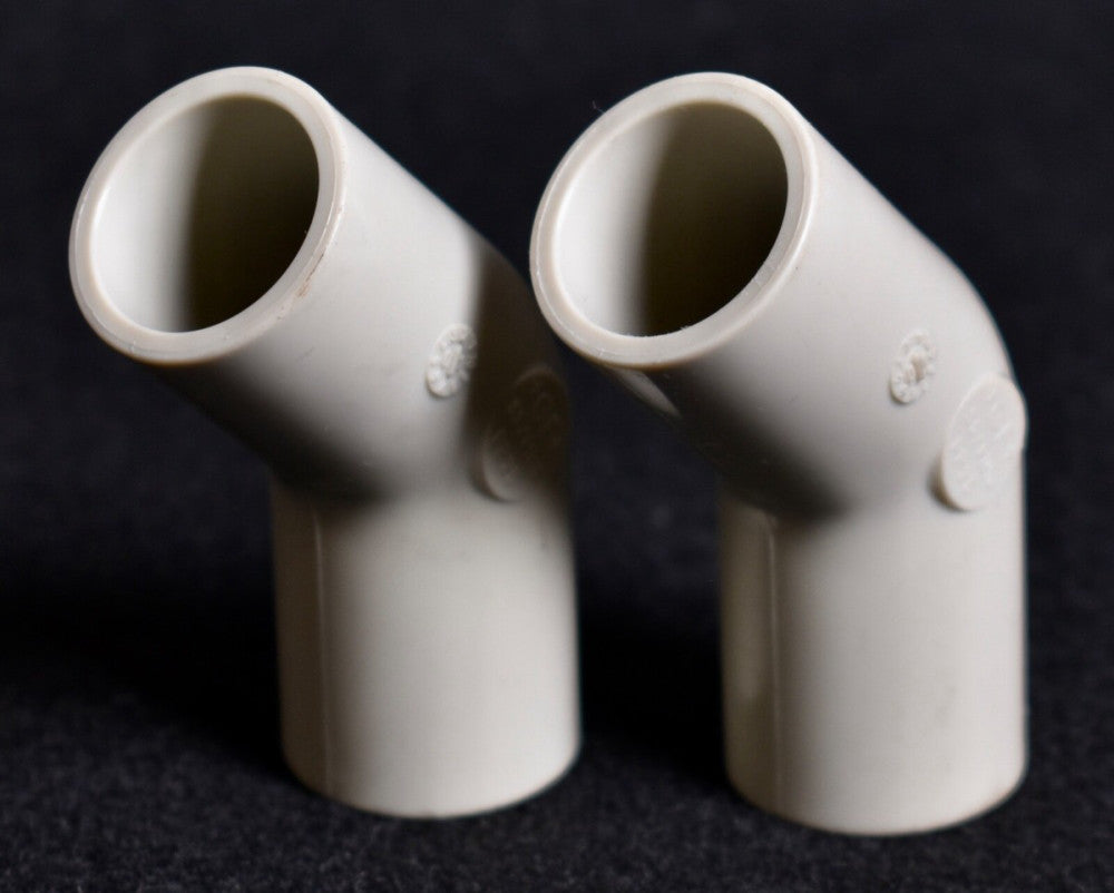 2 Georg Fischer 3/4" 25mm Butt Fusion 45 Deg Elbows S5/PN10 PP 25 727.158.507
