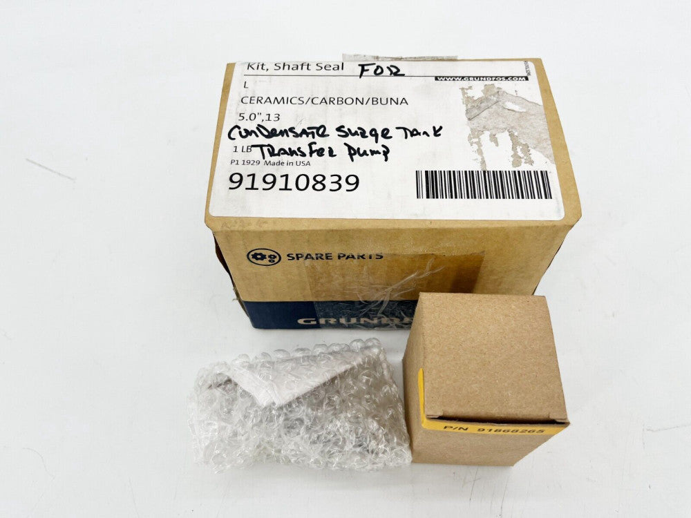 New Grundfos Paco 91910839 Shaft Seal Kit Ceramics/Carbon/Buna 5.0", 13