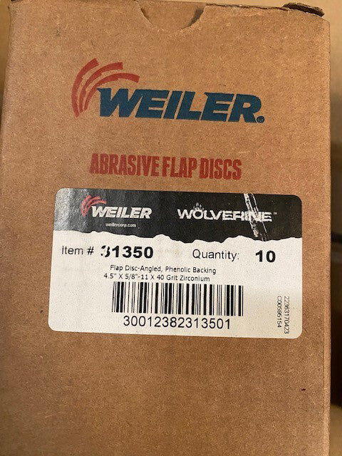 (10 PACK) Weiler® Vortec Pro® Abrasive Flap Disc 31350 (NEW)