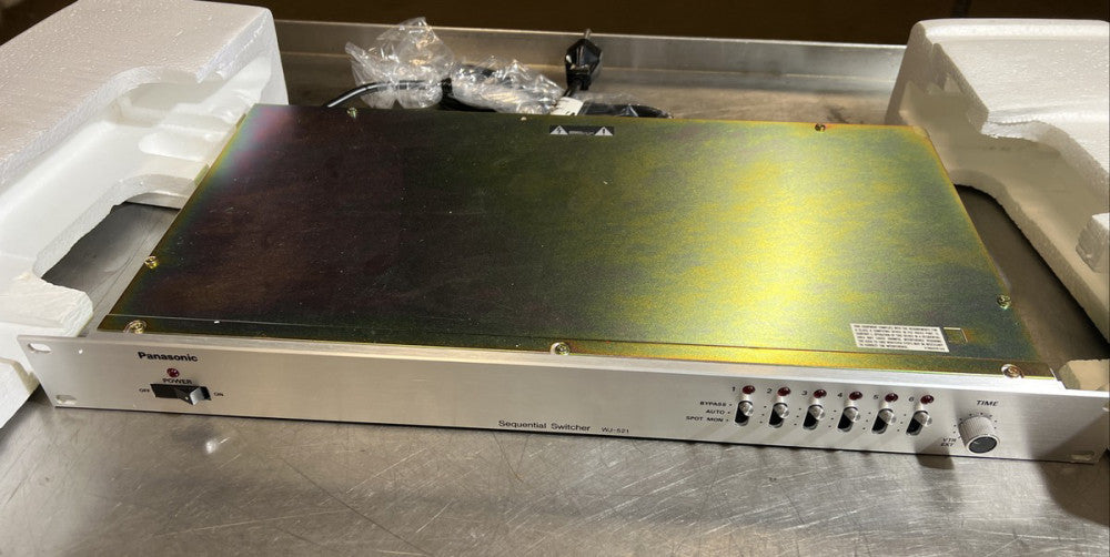 PANASONIC SEQUENTIAL SWITCHER WJ-521, POWER 120V, AC 60HZ, 5W. Nos Surplus