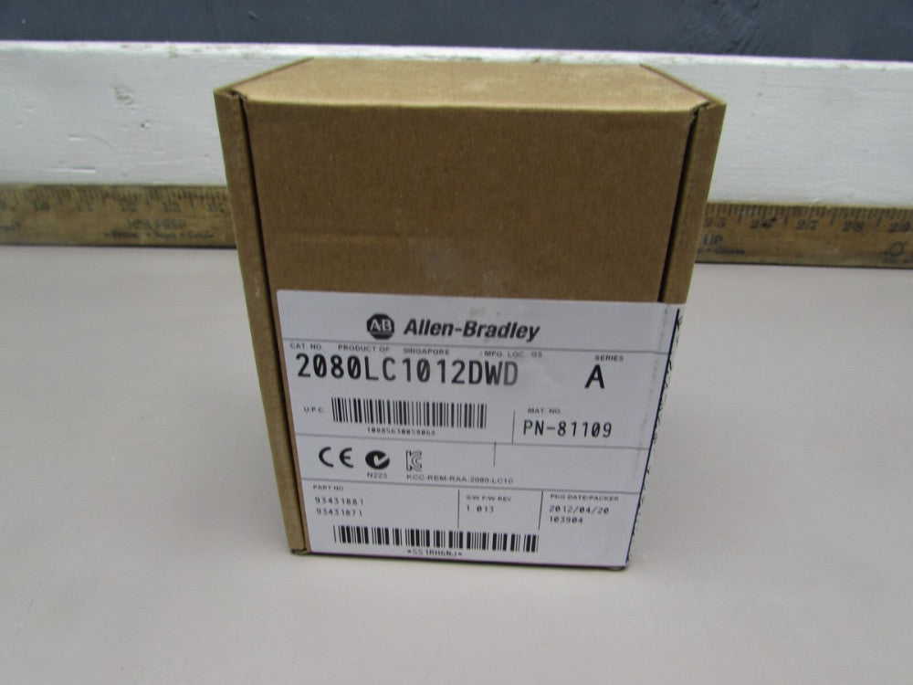 ALLEN BRADLEY 2080-LC10-12DWD,  SER- A , PLC , NEW! FACTORY SEALED!