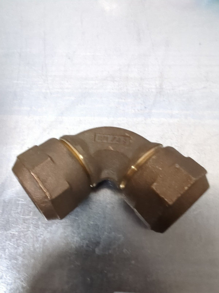 1-1/8" BRASS Compression 90 DEGREE NL FITTING HM/JJ
