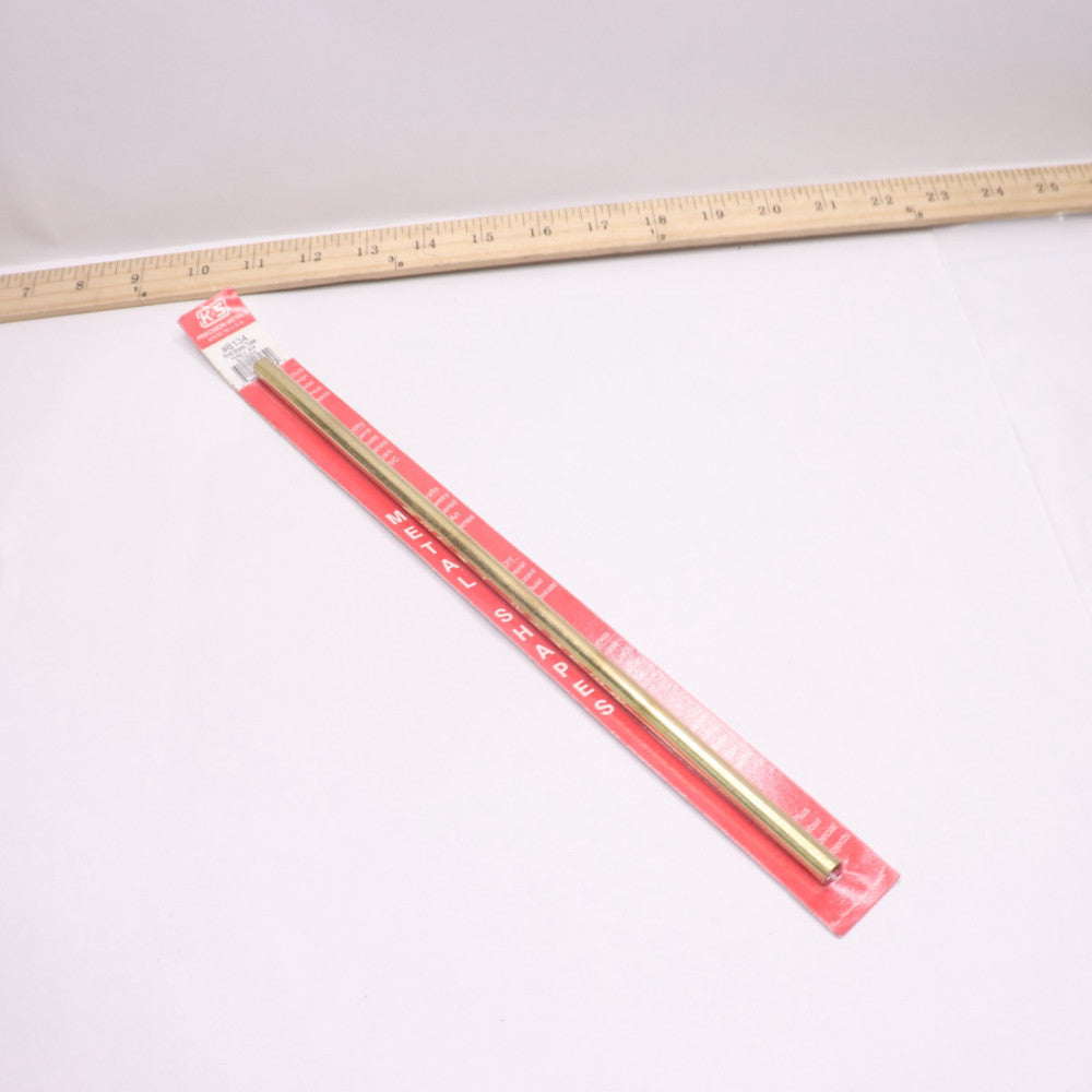 K & S Round Brass Tube 11/32" Outside Dia x 1 Ft. Length 8134