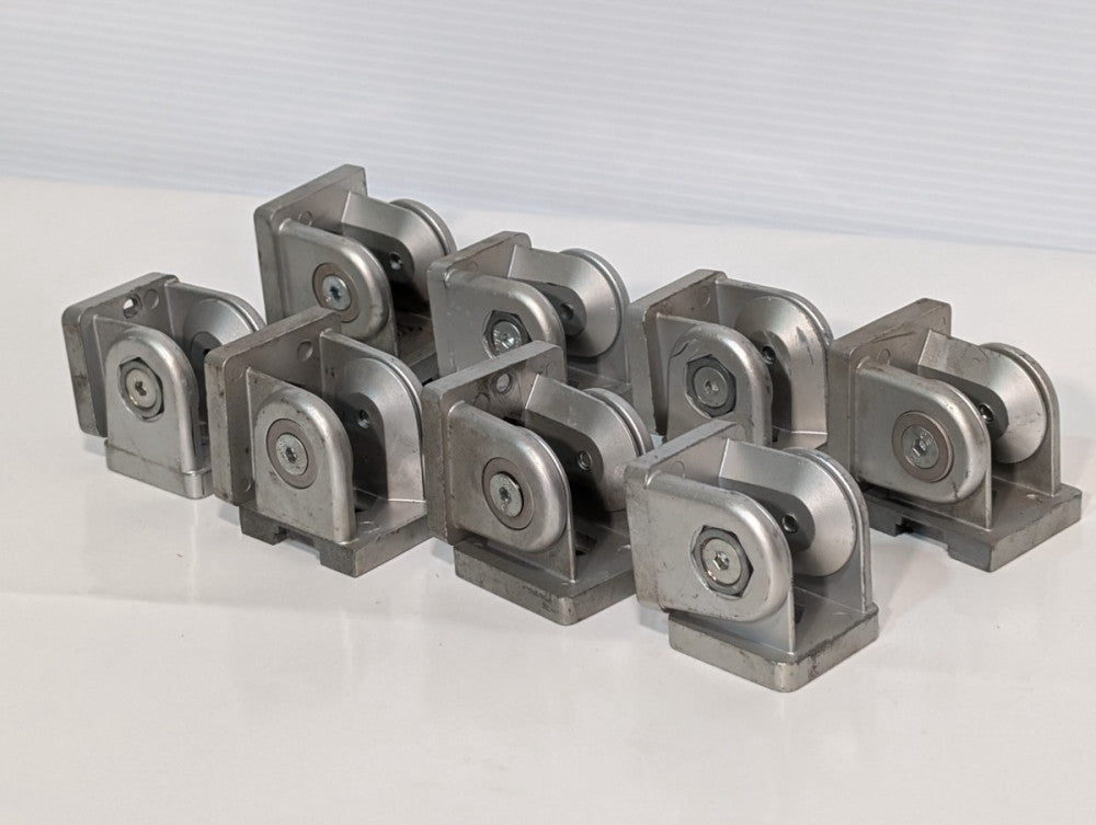 Set of 8 Pivot Joints Variable Angle Connectors Aluminum Fasteners 1-5/8"x2-1/2"