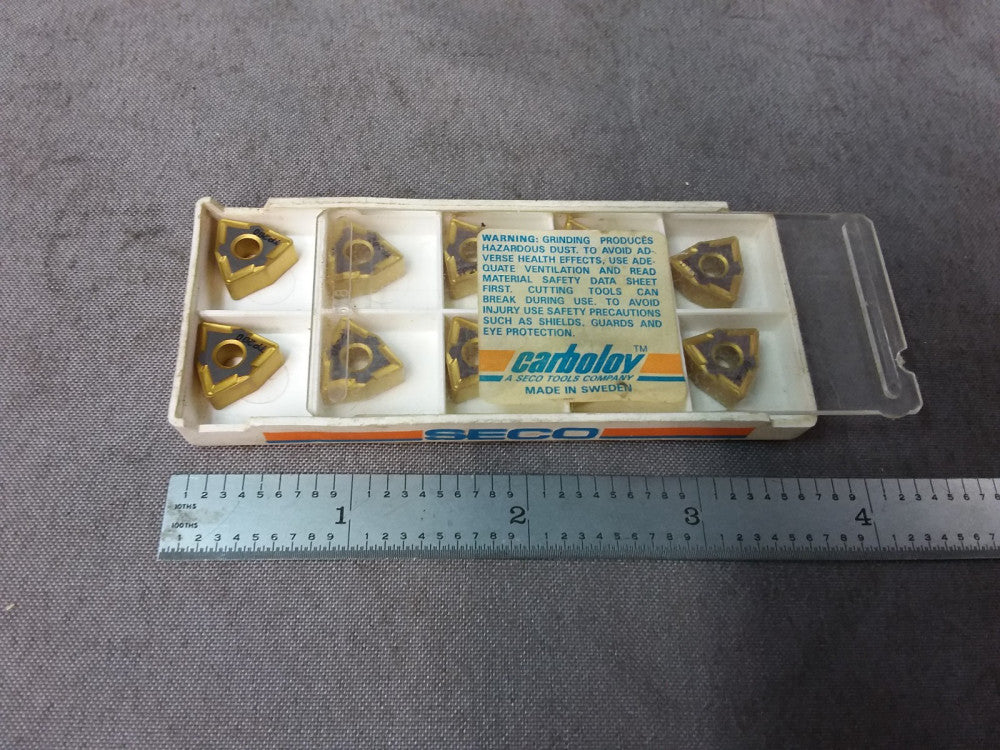 Lot 10x Carboloy Seco Carbide Insert Lathe WNMG WNMG060408-MF2 (F) TP200 332