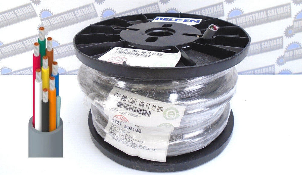 BELDEN - 9721 060 CHR - 8-C - WIRE - 16AWG 600V - Tinned Copper - 100ft 30M -NEW