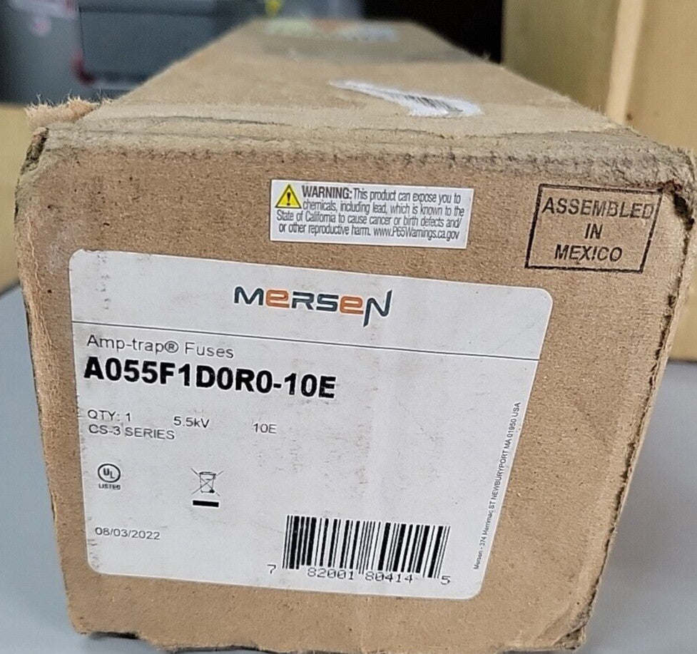 A055F1D0R0-10E A055F1D0R0-10E, 10A, 5500V AC, Current Limiting,  Bolt-In