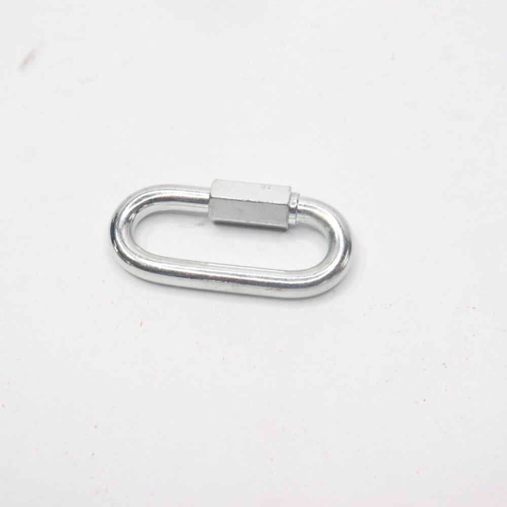Chain Link w/ Threaded Locking Nut Zinc Plated 3-1/2" L x 1-1/2" W x 3/8" Thread