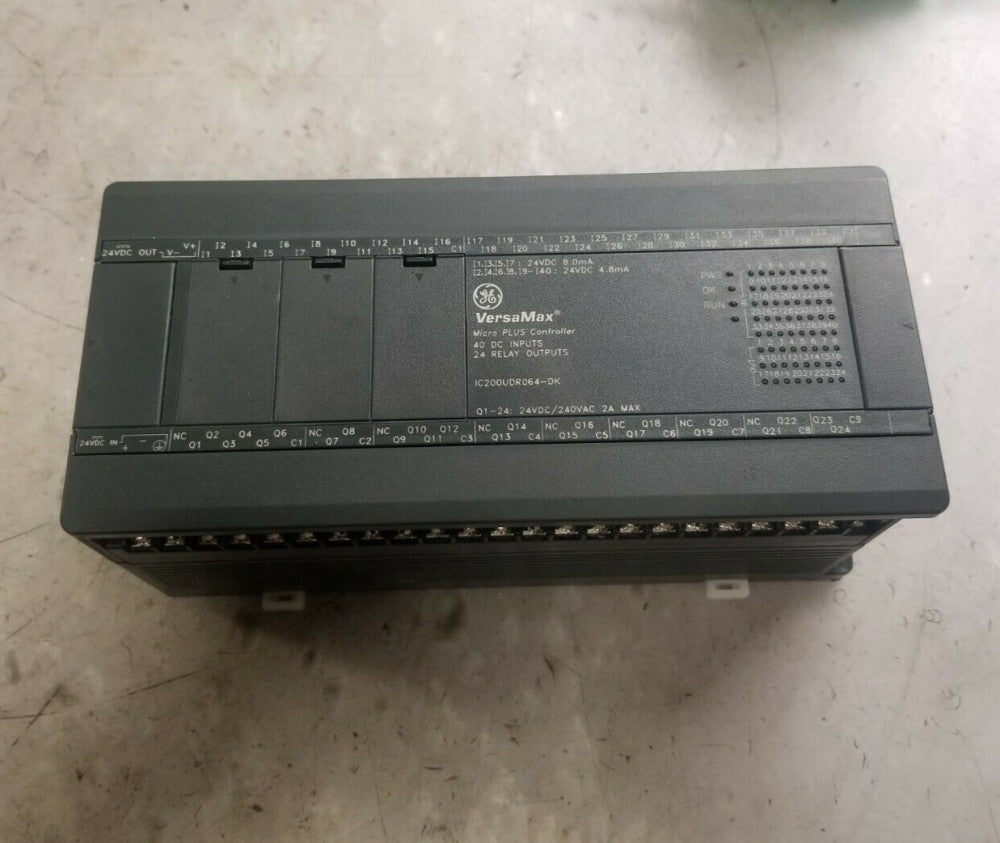 NEW GE VERSAMAX IC200UDR064-DK MICRO PLUS CONTROLLER 64 POINT 24 VDC