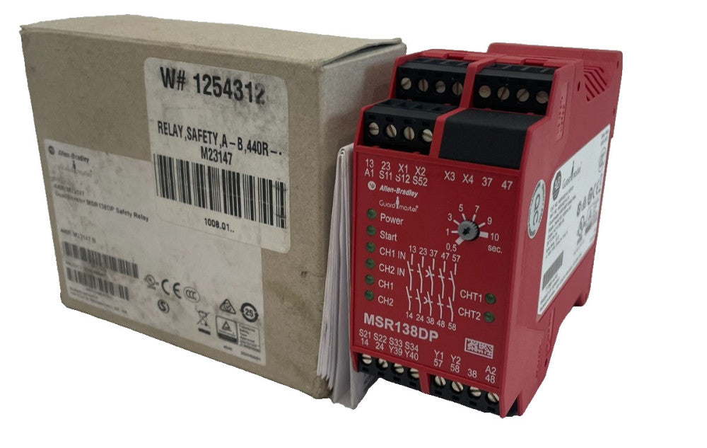 ALLEN BRADLEY 440R-M23147 SAFETY RELAY SER.B MRS138DP 440RM23147 NEW, SURPLUS