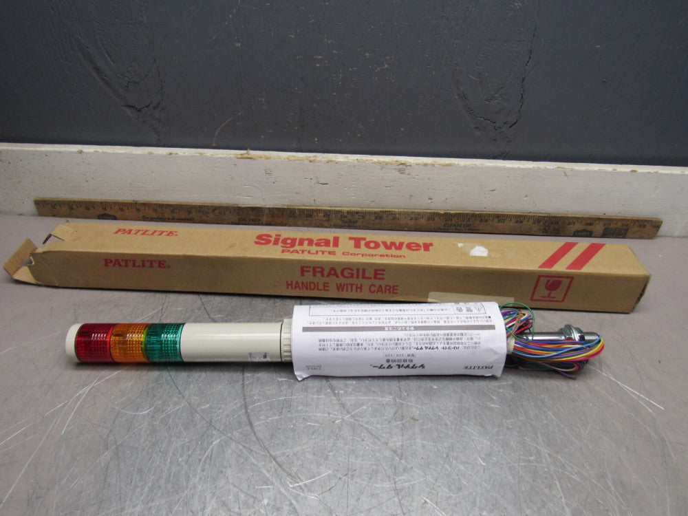PATLITE SIGNAL LIGHT TOWER LCE-302FB-RYG 24V AC/DC NEW IN BOX MAKE OFFER