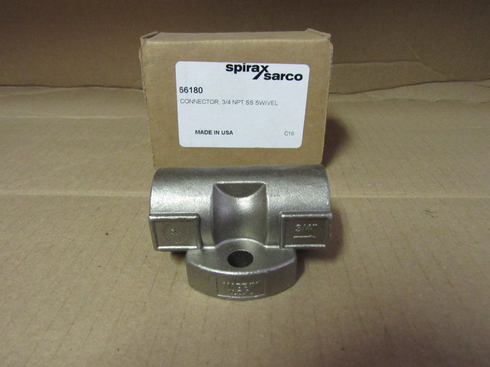 SPIRAX SARCO 3/4"NPT SS PIPELINE SWIVEL CONNECTOR, 66180, NIB! MAKE OFFER!