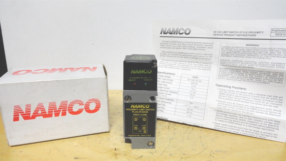 NAMCO - PROXIMITY LIMITING SWITCH - PART NUMBER: EE630-54510 - NEW in the BOX
