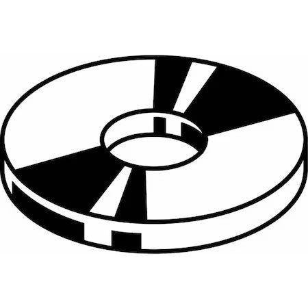 Zoro Select U38160.037.0005 Fender Washer, For Screw Size 3/8" ,Steel Zinc
