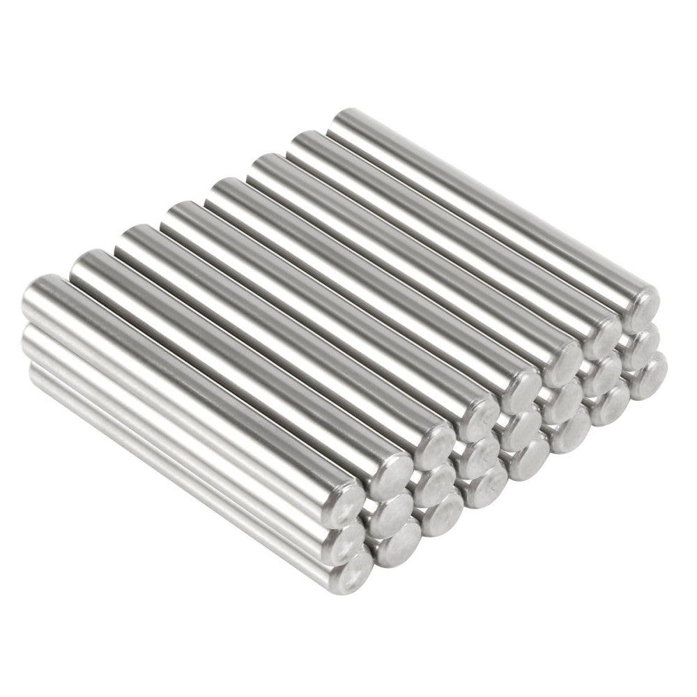 24 PCS 5mm x 40mm 304 Stainless Steel Dowel Pin Support Shelves Pegs Metal