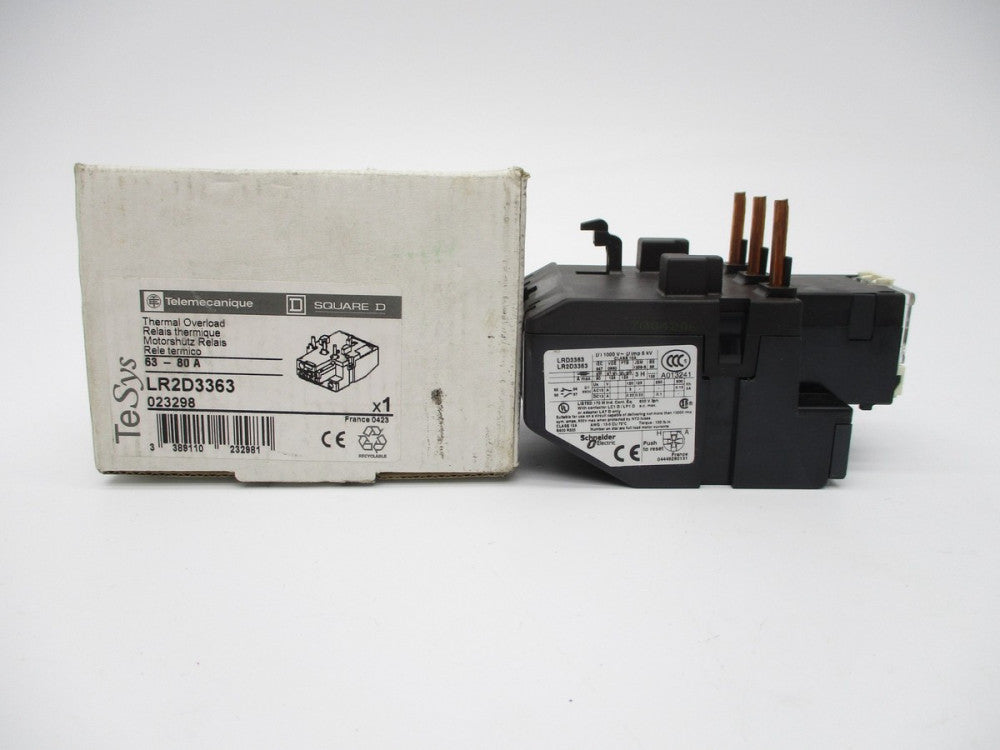TELEMECANIQUE LR2D3363 600V 63-80A NSMP