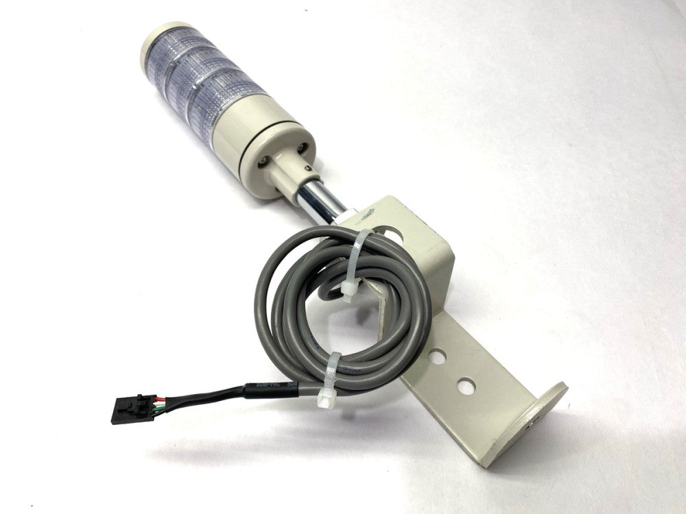 Patlite LE-302P-CCC White LED Stack Light Tower 50mm Diameter w/ 1" Pole