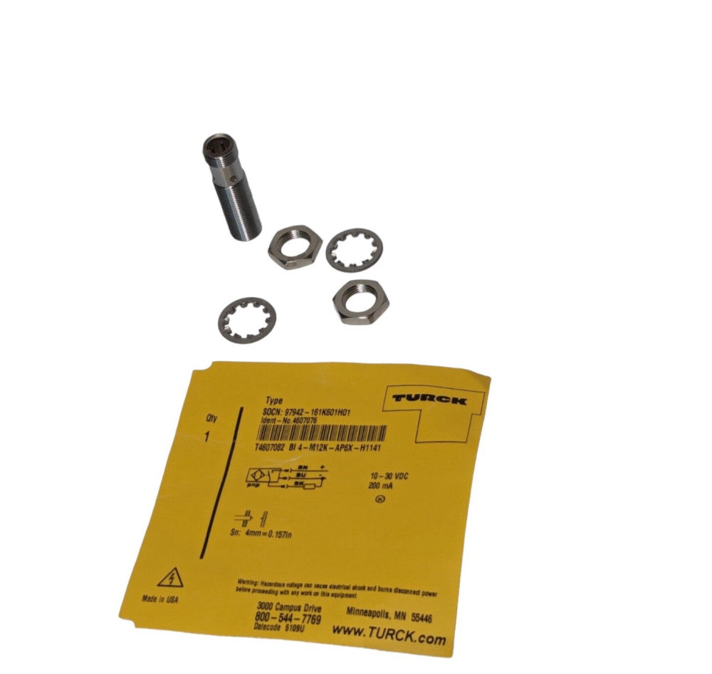 Turck Bi4-M12K-AP6X-H1141 Inductive Proximity Sensor, 161K601H01
