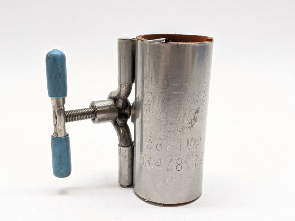 Morris 1501 QUICK ON II 1-1/2"x4" Compression Coupling Stainless 1.50"