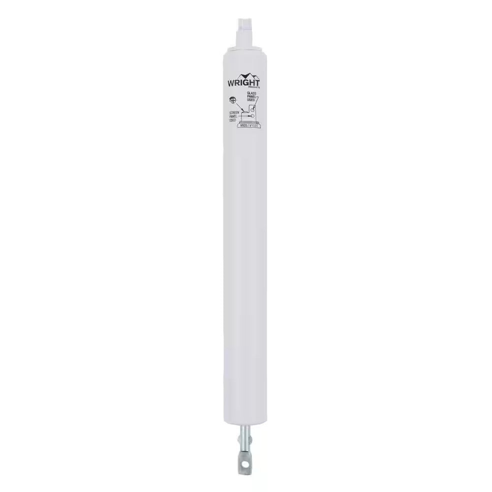 Standard Duty Pneumatic Screen & Storm Door Closer, White, Easy Install