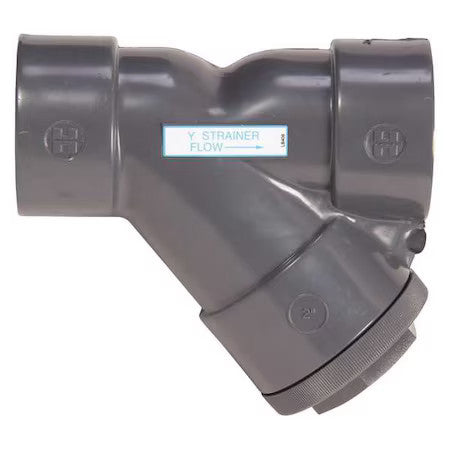 Hayward Flow Control Ys10150t Y Strainer, 1-1/2" Pipe, Threaded, Pvc, 150 Psi
