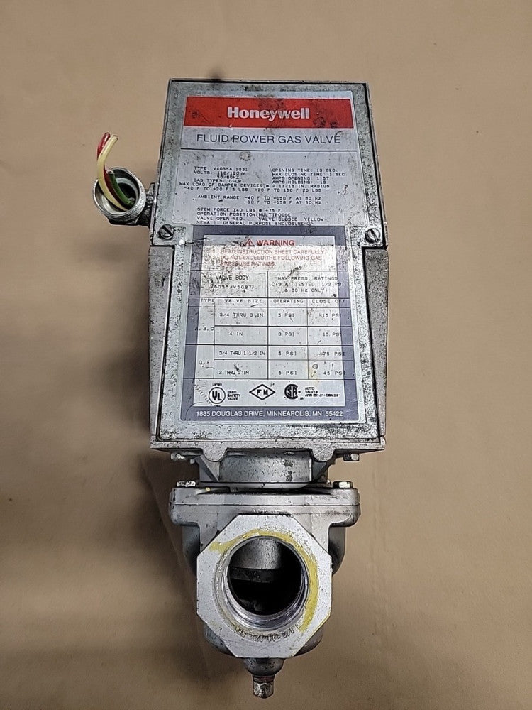 Honeywell V4055A 1031 Fluid Power Gas Valve 110/120V 50/60 & V5055A 1020