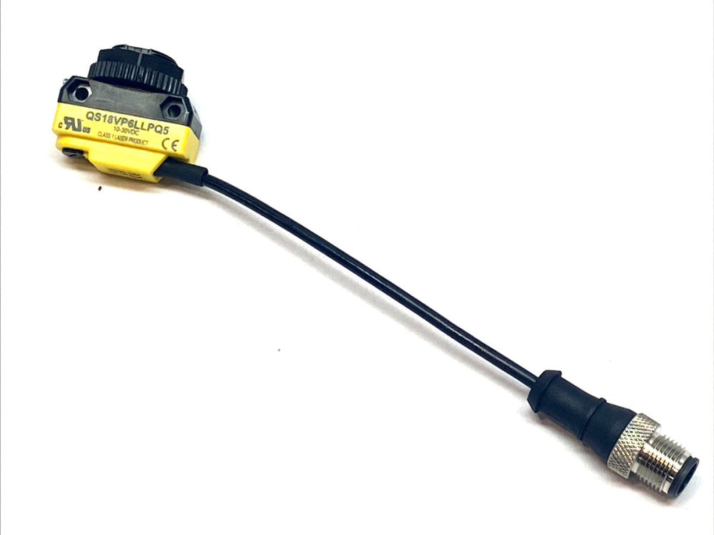 Banner QS18VP6LLPQ5 Laser Polarized Retro Photoelectric Sensor 0.1-10m 73244
