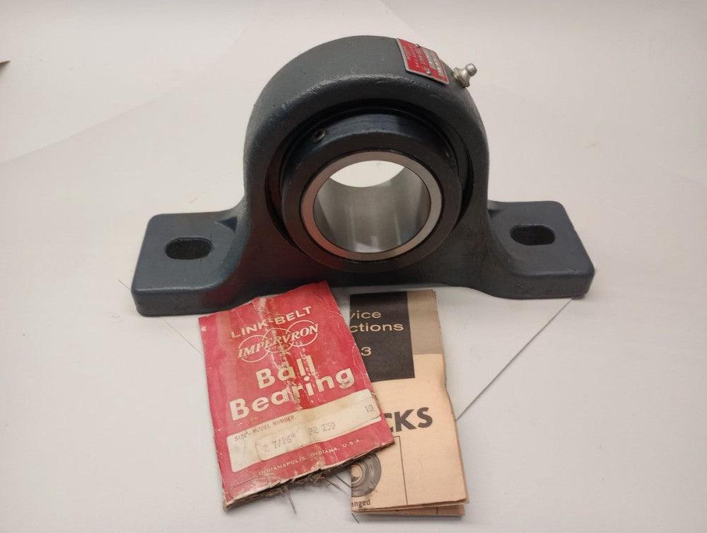 Link-Belt P2-239 Pillow Block Ball Bearing Unit 2-bolt 2-7/16(2.4375)bore P2B207