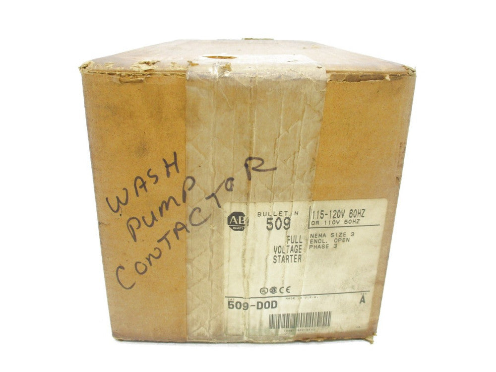 ALLEN BRADLEY 509-DOD SER. A 120V (BR/WH) NSFS
