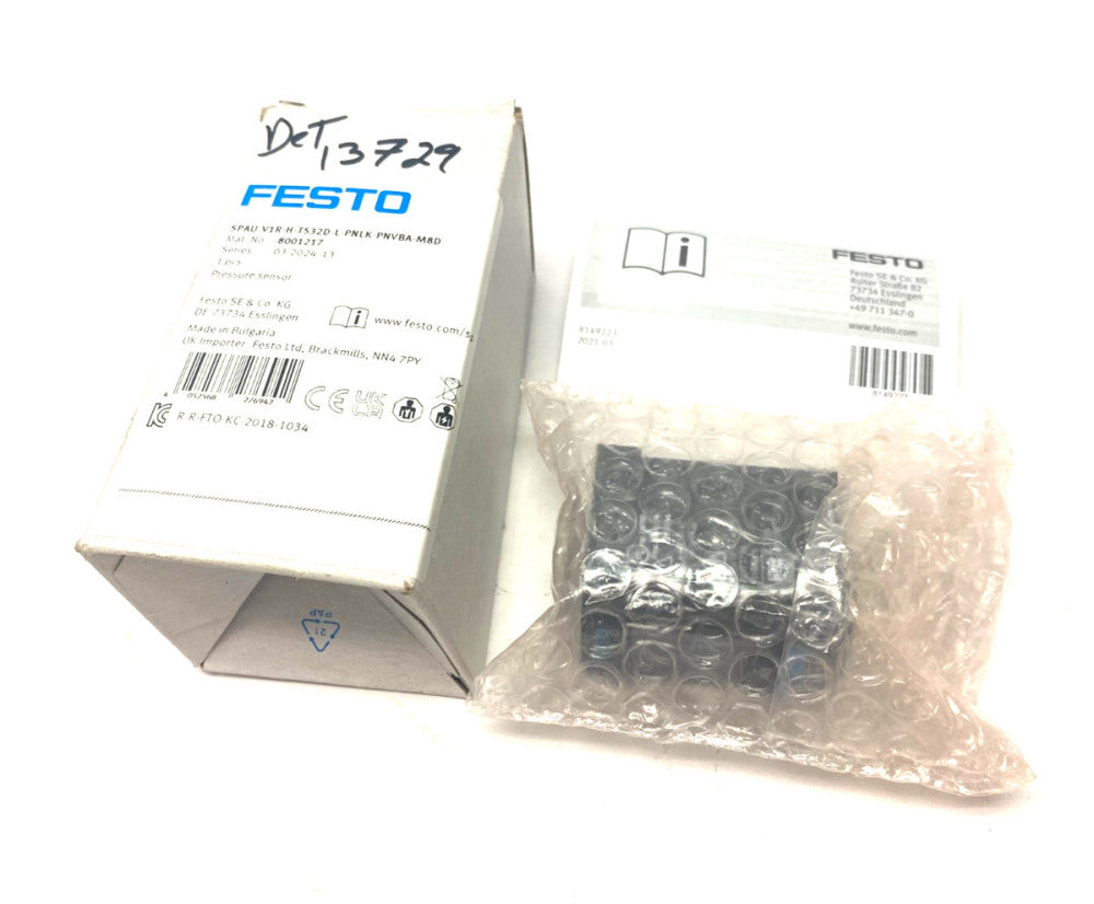 Festo SPAU-V1R-H-T532D-L-PNLK-PNVBA-M8D Digital Pressure Sensor 8001217