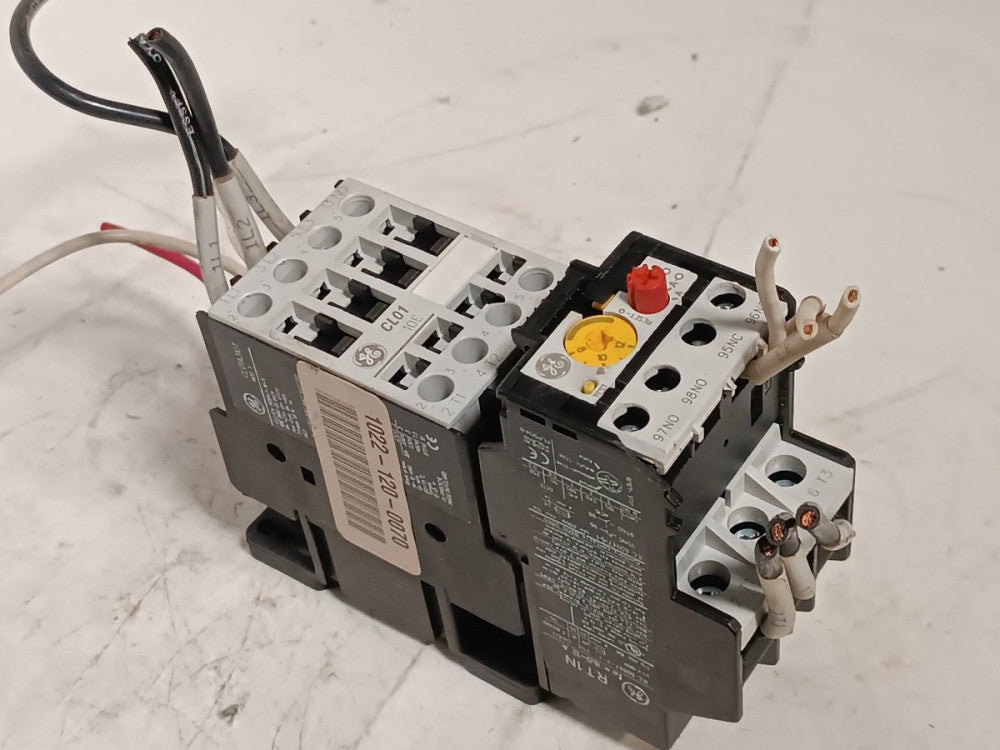 General Electric CL01A310T 3-Pole Contactor with RT1N Class 10A Overload Relay