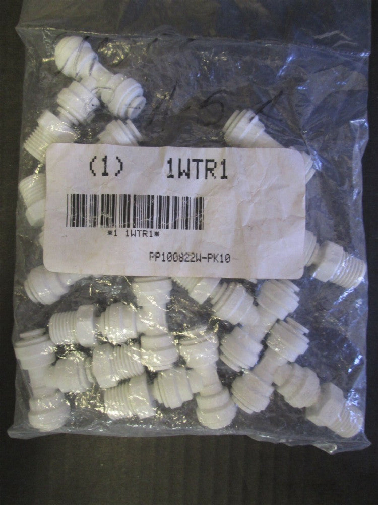 Lot of 10 John Guest 1/4" x 1/4" Tube x MNPT Swivel Branch Tee 150 PSI NEW