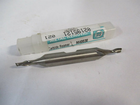 (500-001012) 0.1875 x 3/16" x 2-3/4" OAL Solid Carbide Straight Chucking Reamer 