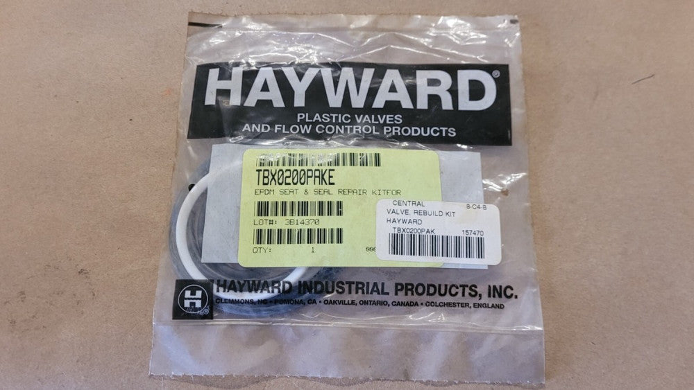 Hayward TBX0200PAKE 2" Valve EPDM Seat & Seal Repair Kit