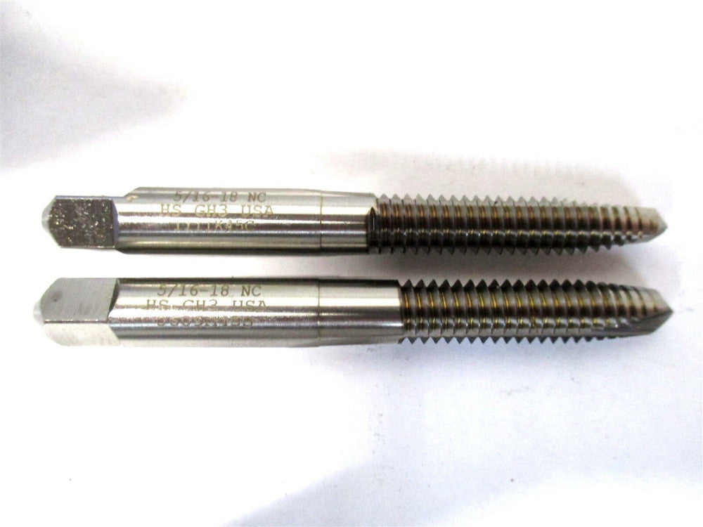 Quality Plus QP08391 5/16-18 x 2-7/8 NC H3 2-Fl HSS Spiral Point Plug Tap - 2 PC