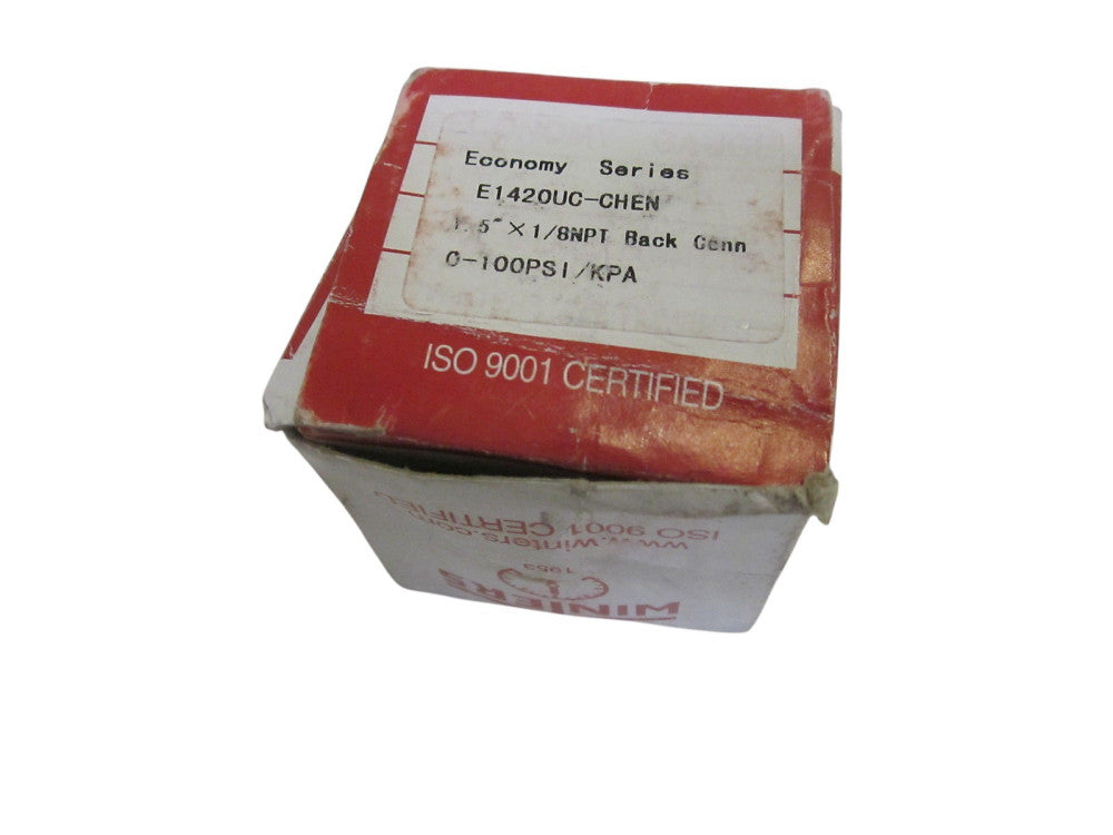 WINTERS E1420UC-CHEN GAUGE 0-100PSI/KPA 1.5" X 1/8 NPT NSMP