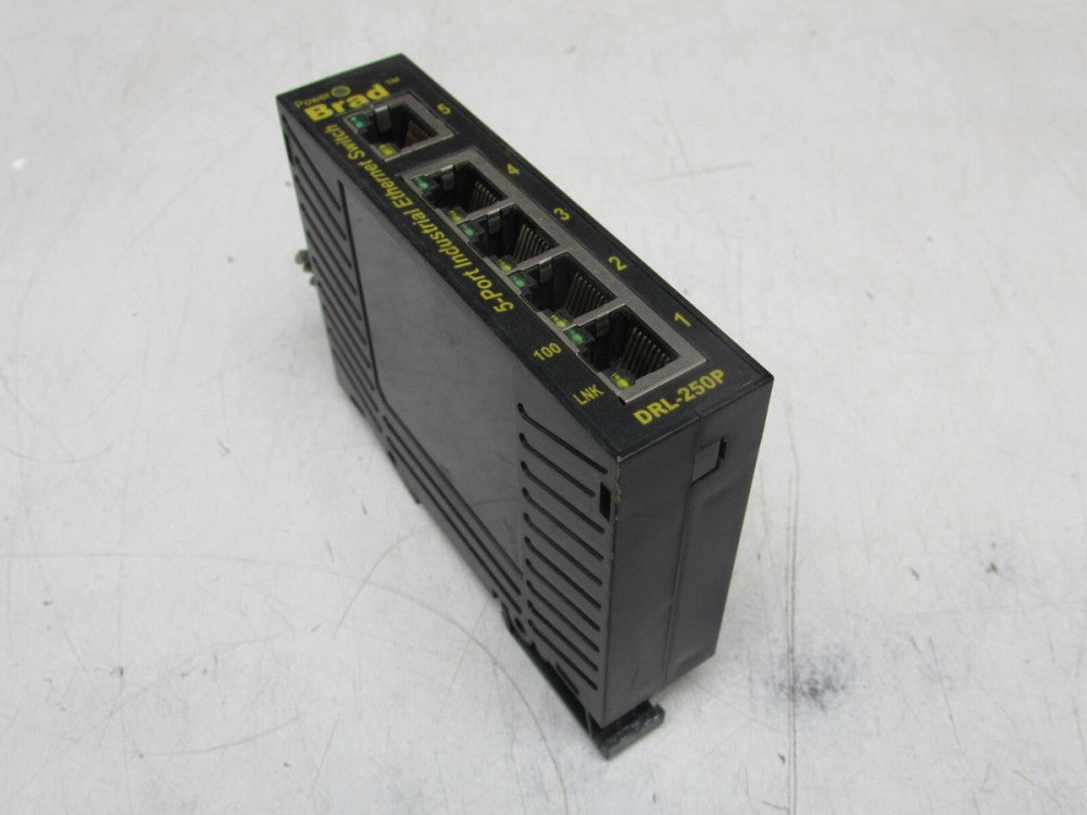 Brad DRL-250P 5-Port Industrial Ethernet Switch Molex 10-30VDC Rev 2.01 NICE M/O