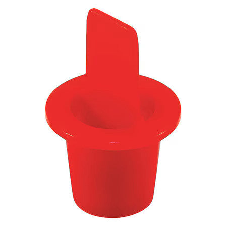 Caplugs Cpt-2 Cpt2q1 Center Pull-Tab Tapered Plug, Red, Ldpe 5000 Pk