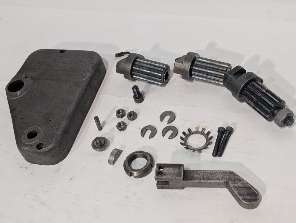 Lot of 19Barber-Colman Hob Shifter Parts including 3 Splined Transmission Shafts