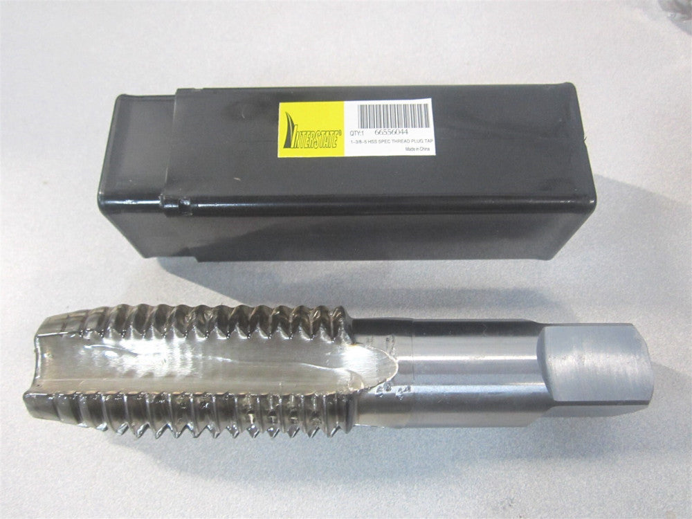 (JY66556044) 3 x 6-1/16" OAL 1-3/8-5 UNS High-Speed Steel 4Fl Straight Flute Tap