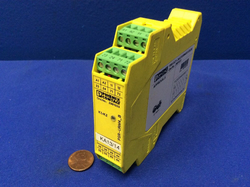 PHOENIX CONTACT PSR-SCP-24UC/URM4/5X1/2X2/B SAFETY RELAY ORDER NO. 2981033