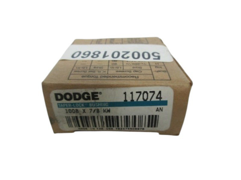 DODGE 117074 1008 TAPER LOCK BUSHING 7/8"  NSMP