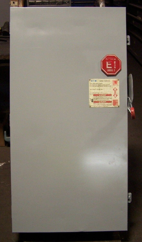 CUTLER HAMMER 400 AMP NON-FUSED SAFETY SWITCH 240 VAC 125 HP 3 PHASE  DH265UGK