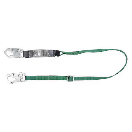 Msa Safety 10191755 Standard Single-Leg Adjustable Energy Absorbing Lanyard, 6
