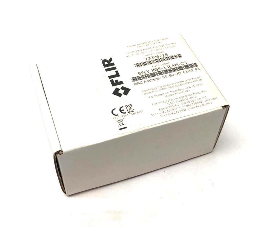Flir BFLY-PGE-13E4M-CS Blackfly PoE GigE Monochrome Camera CS-Mount