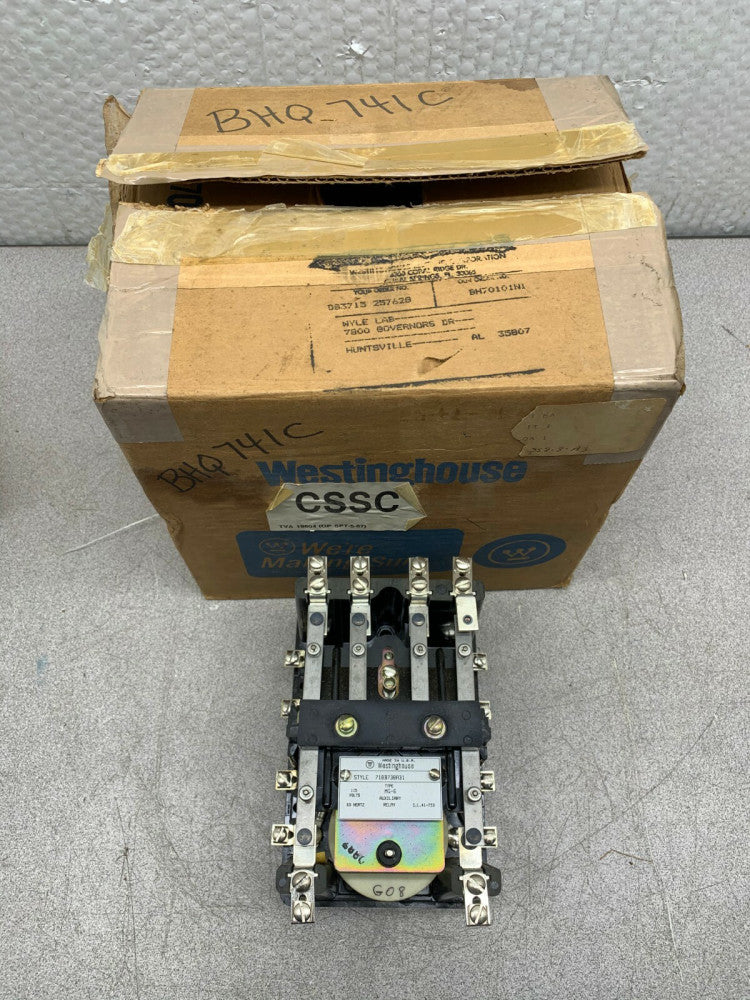NEW IN BOX WESTINGHOUSE MG-6 AUXILIARY RELAY 718B738A31